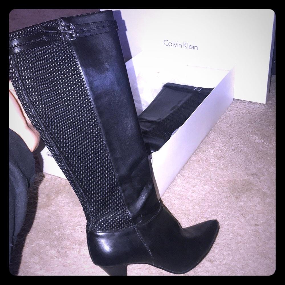 Calvin Klein knee high boots